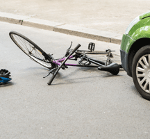Cherry Hill car accident lawyers at discuss the physical and mental injuries of being hit by a car while cycling.